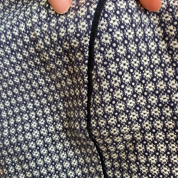 J Crew Suiting Blue Geometric Shift Dress - Picture 7 of 7